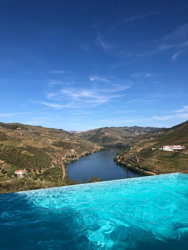 An infinity pool overlooking the Douro valley